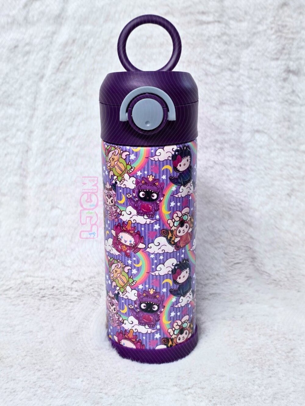 GODZILLA X HELLO KITTY KIDS WATER BOTTLE